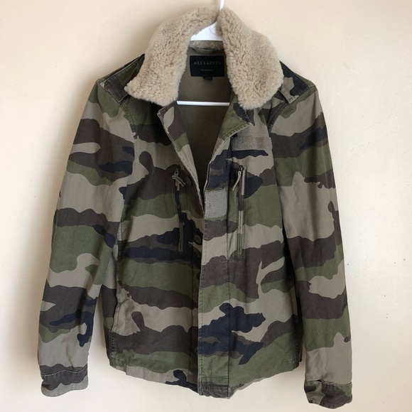 All Saints Jackets & Blazers - Allsaints Unisex Camo Cargo Jacket